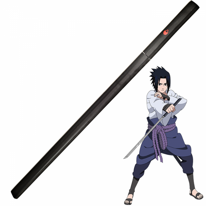 Naruto - Sasuke kusanagi Black Wooden Bamboo Katana