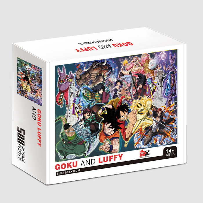 One Piece, Demon Slayer and Dragon Ball - Jigsaw Puzzle