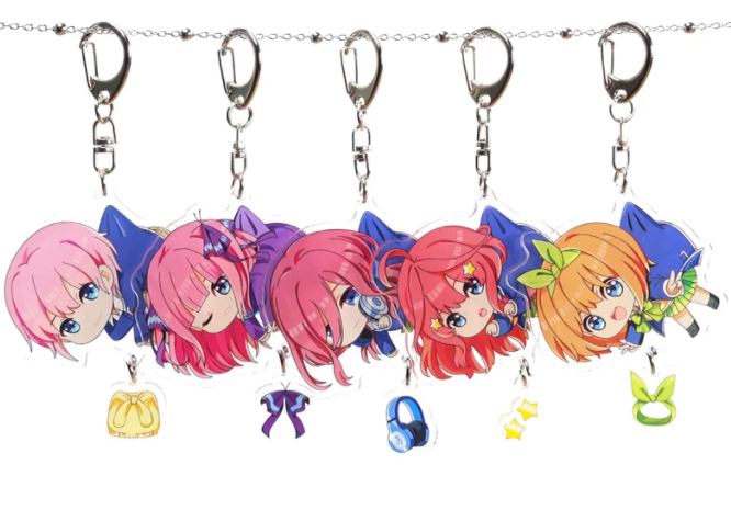The Quintessential Quintuplets Acrylic Keychain