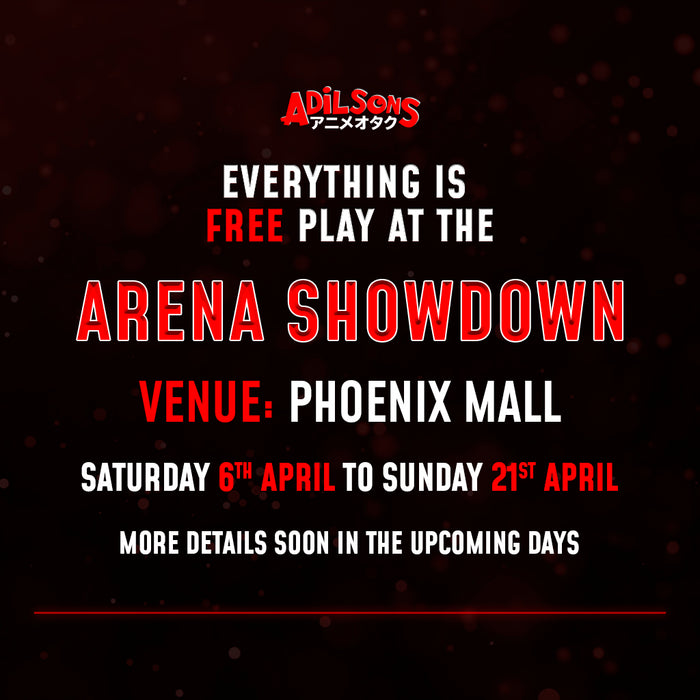 Everything will be free play at the Arena Showdown upcoming in the following weeks. More details soon