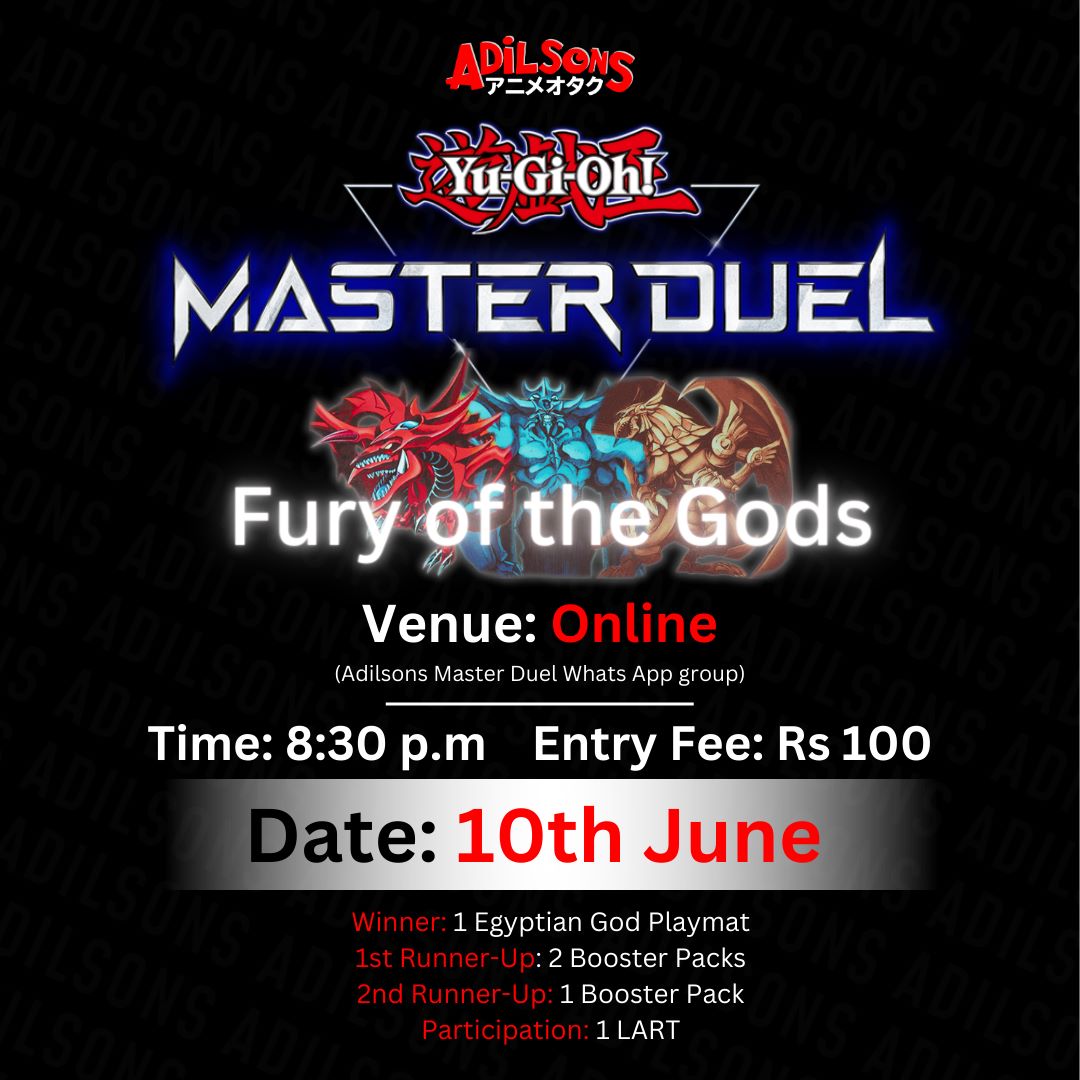 Release the power of the Egyptian Gods in the tournament on 10th of June!