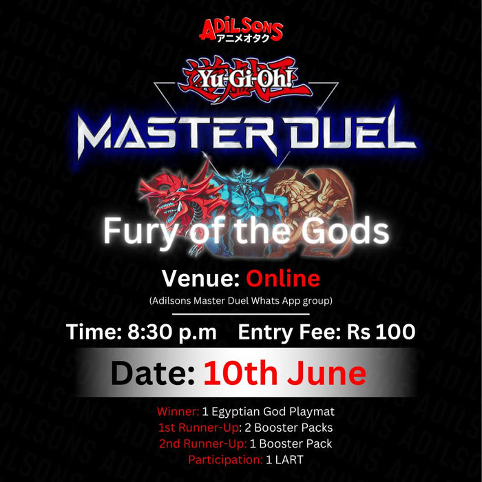 Release the power of the Egyptian Gods in the tournament on 10th of June!