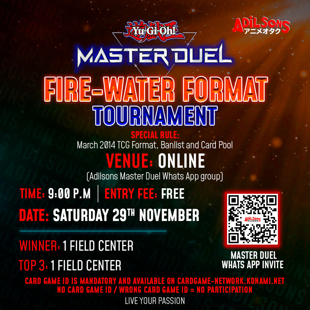 Adilsons Fire-Water Format Master Duel Tournament