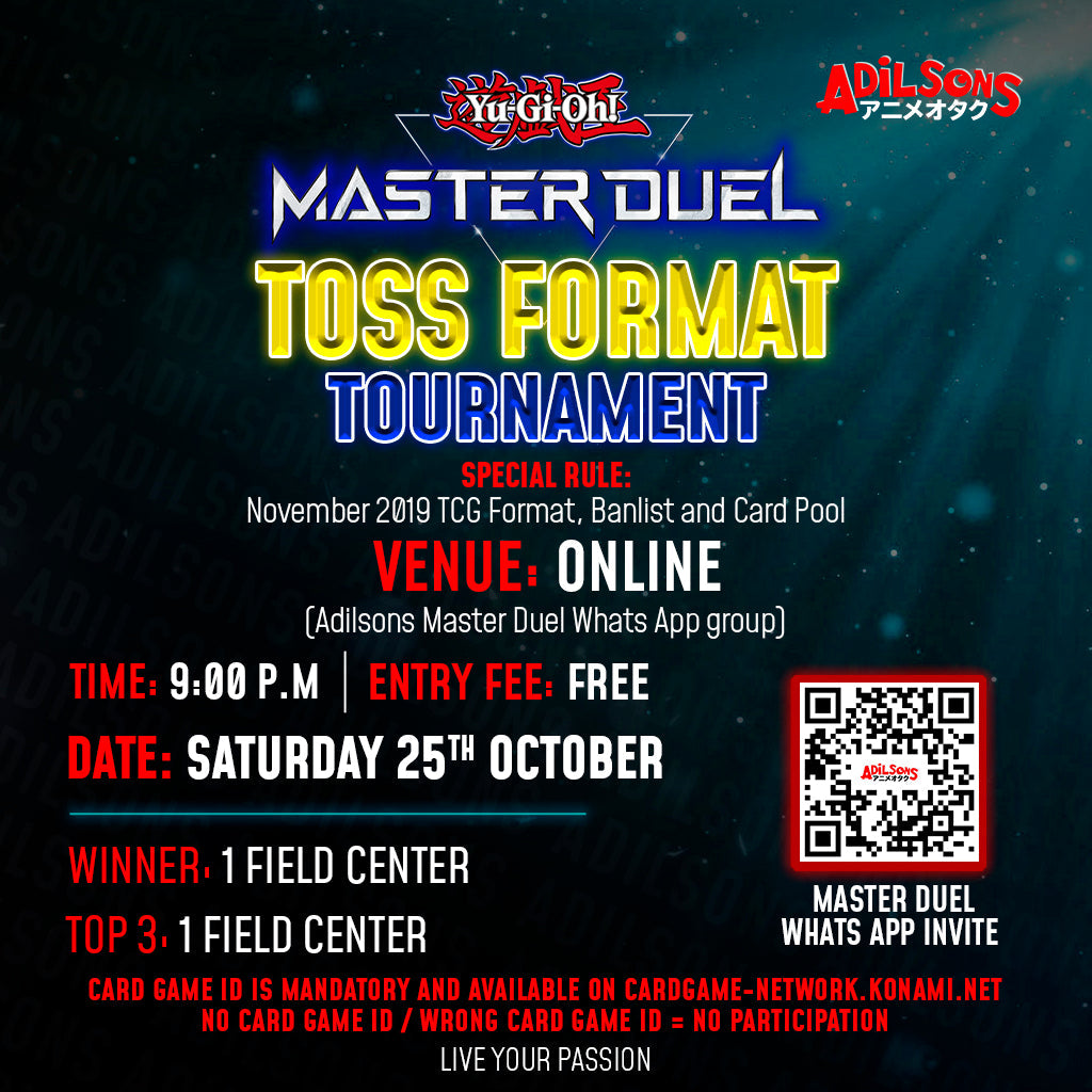 Master Duel TOSS Format October 2025