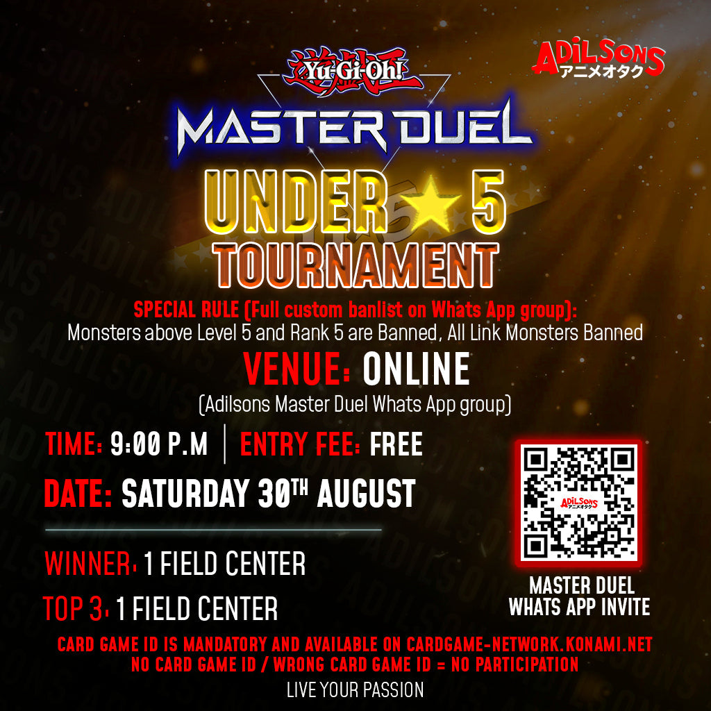 Adilsons Master Duel Under 5 Stars Tournament