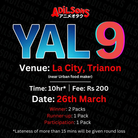Yu-Gi-Oh! Adilsons League #9 on 26 March