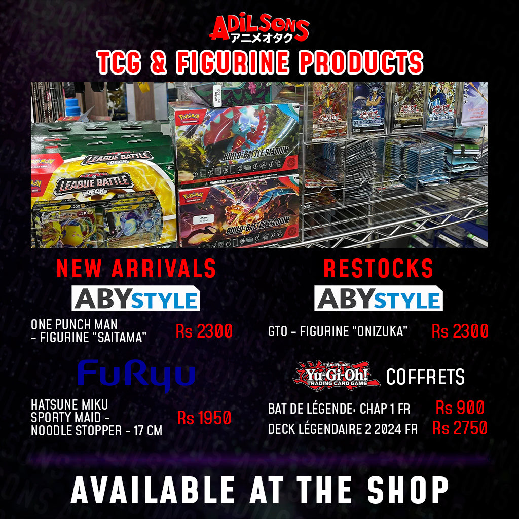 Adilsons TCG & Figurine Products New Arrivals and Restocks March