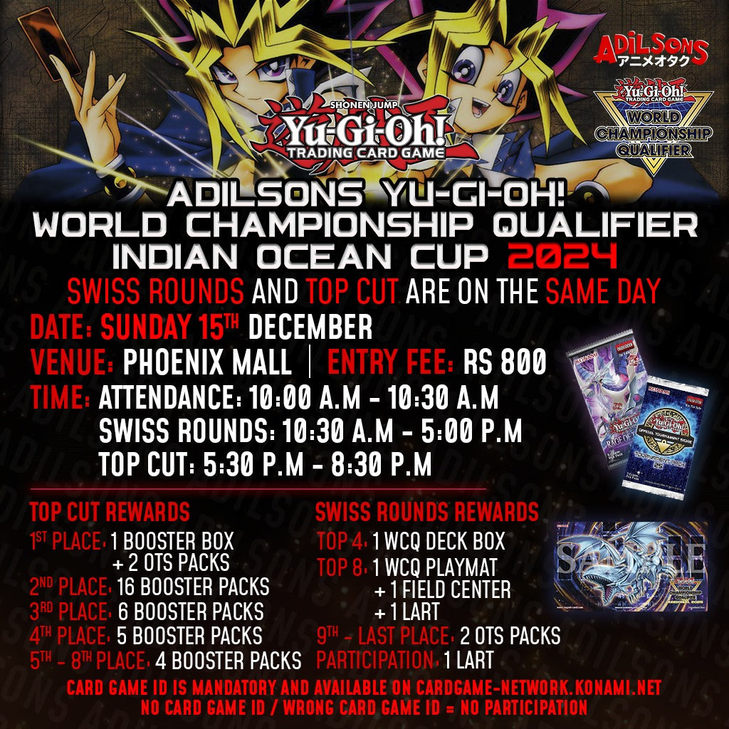 Adilsons Yu-Gi-Oh! World Championship Qualifier Indian Ocean Cup 2024