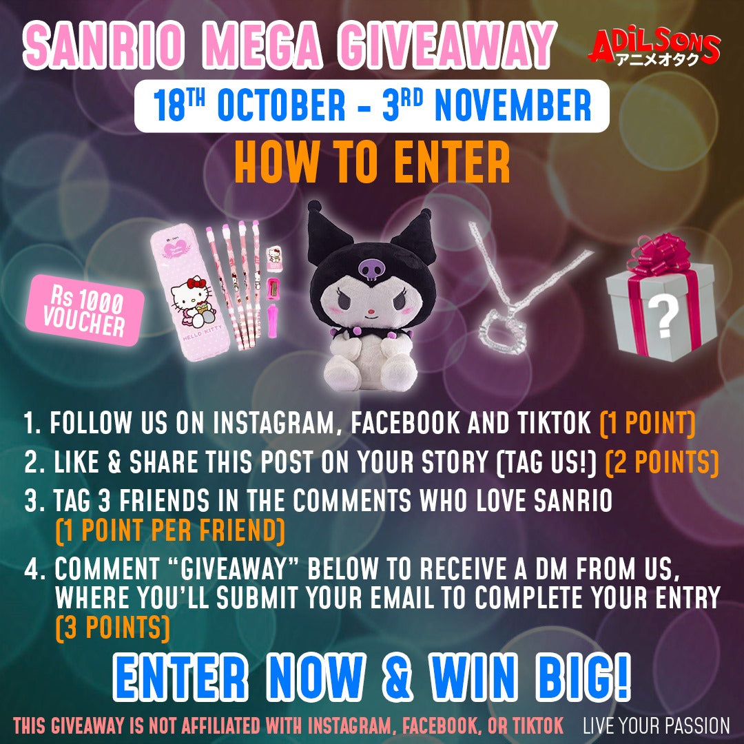 The Ultimate Sanrio Giveaway: Win Big with Adilsons!