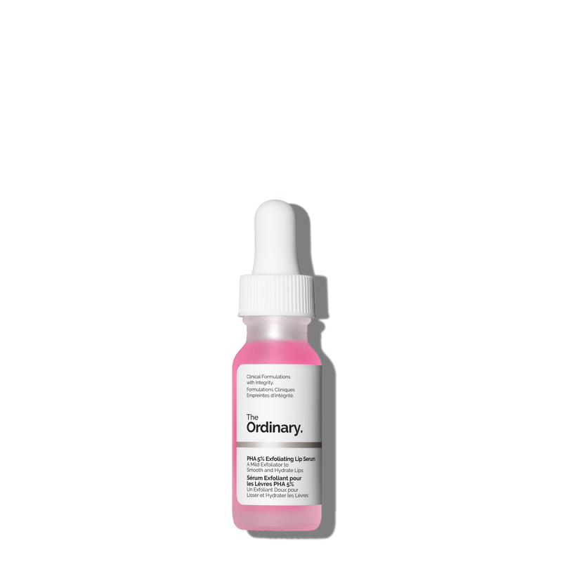 The Ordinary PHA 5% Exfoliating Lip Serum 15ml official pink product image