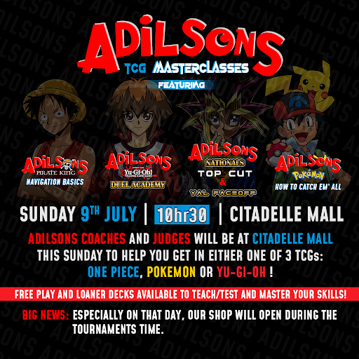 New Event Alert: Adilsons' TCG Masterclasses and Yugioh Nationals Top Cut