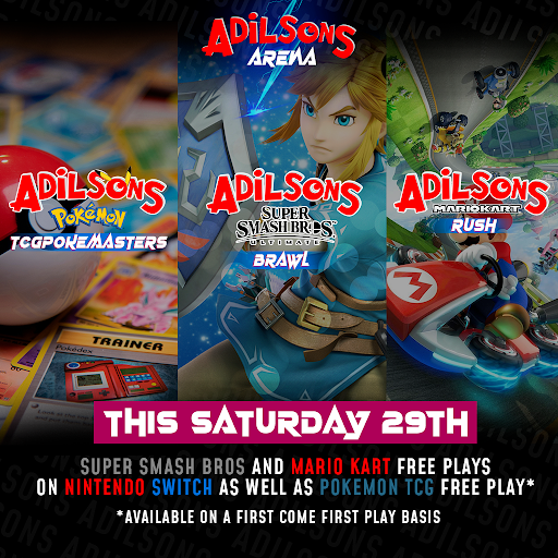 Adilsons Arena: Triple Threat Showdown TCG PokeMasters/Super Smash Bros Brawl / Mario Kart Rush