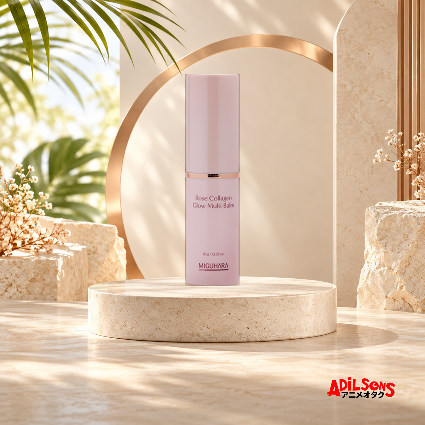 Adilsons Beauty Facial Balms collection display featuring an exact current facial balm package.
