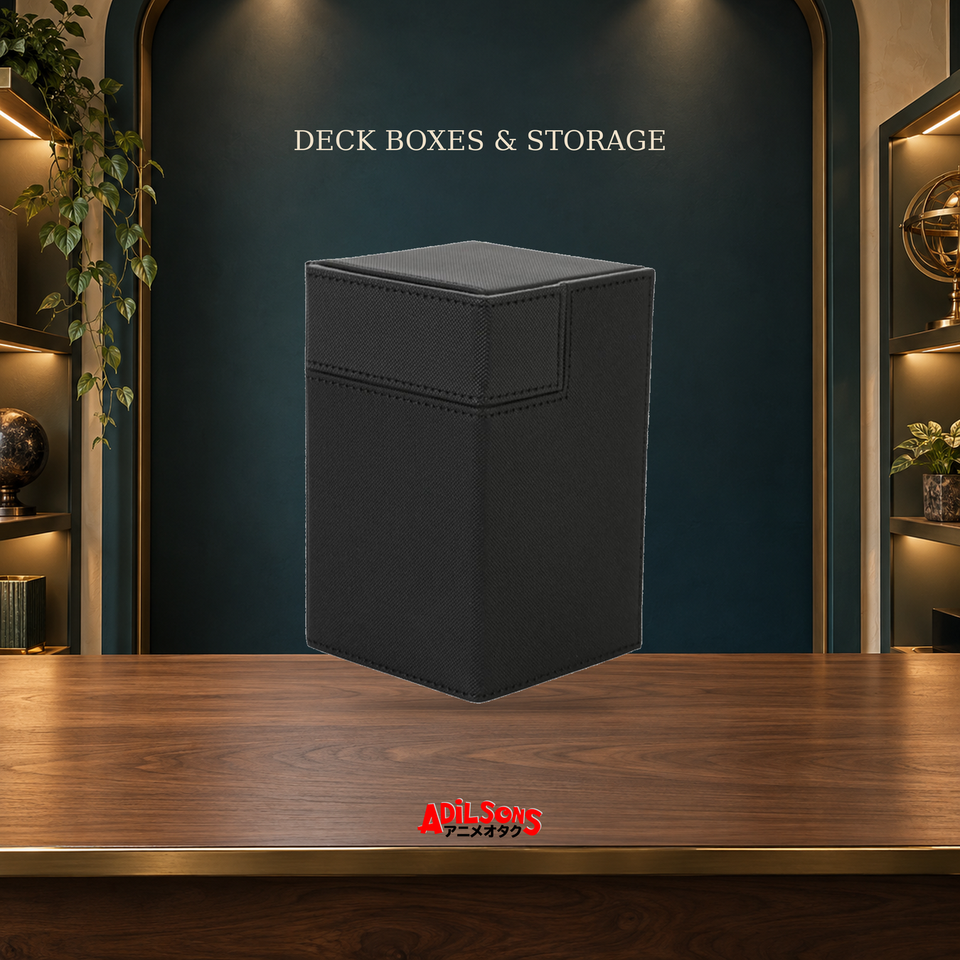 Deck Boxes & Storage: TCG Deck Box in a warm collectible display.