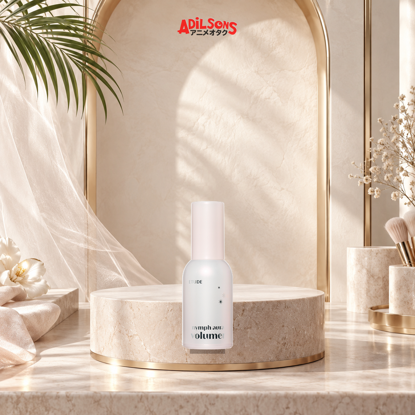 Adilsons Beauty Base & Primer collection display featuring its live product types