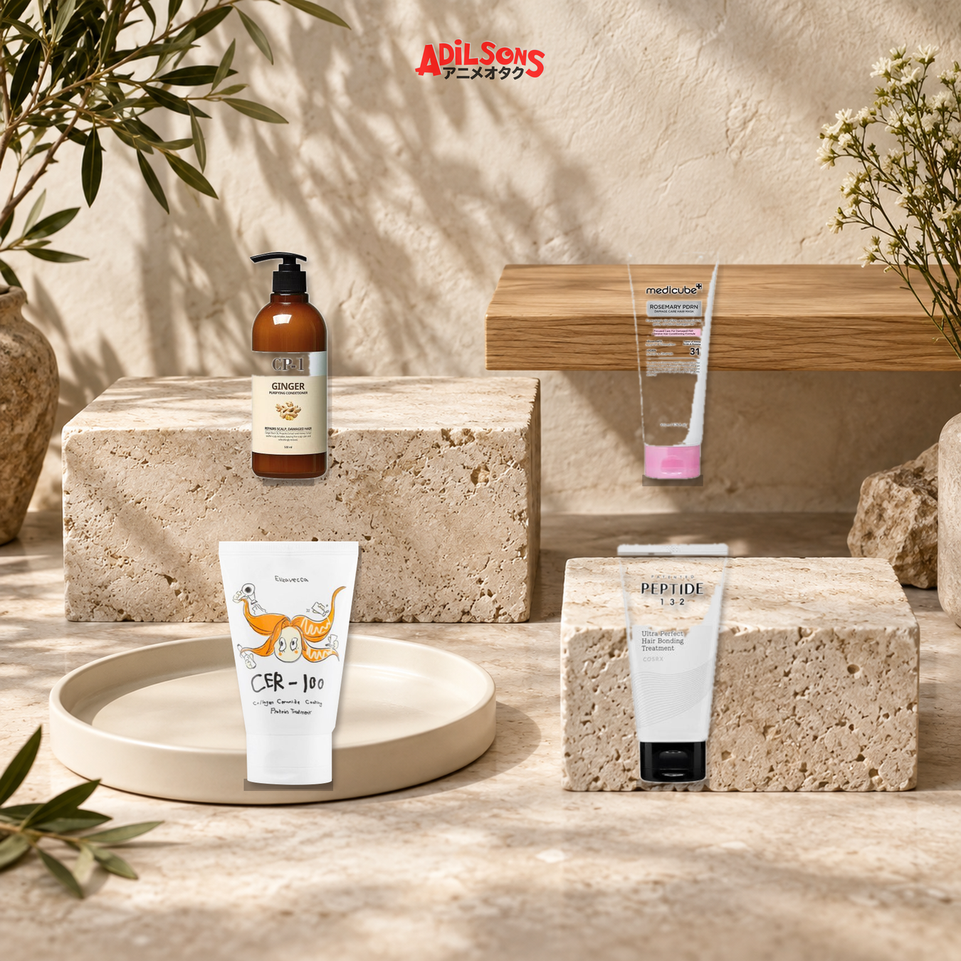 Adilsons Beauty — Conditioner & Hair Mask Routine Picks collection display featuring all live product types