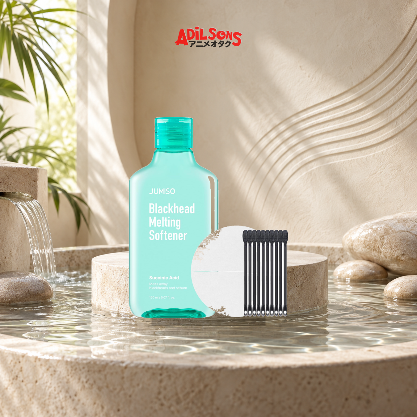 Adilsons Beauty exfoliator and scrub collection featuring an exact bestseller in a faceless premium skincare setting
