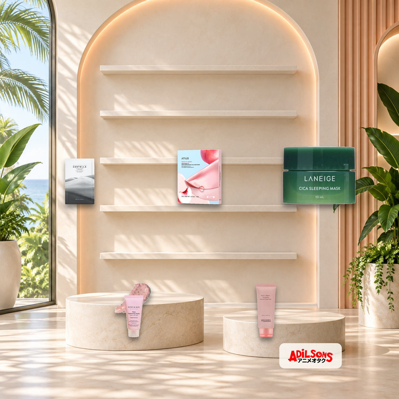Adilsons Beauty Face Mask Discovery Picks collection featuring Sheet Masks, Gel Masks, Sleeping Packs, Wash Off Masks, and Peel Off Masks.