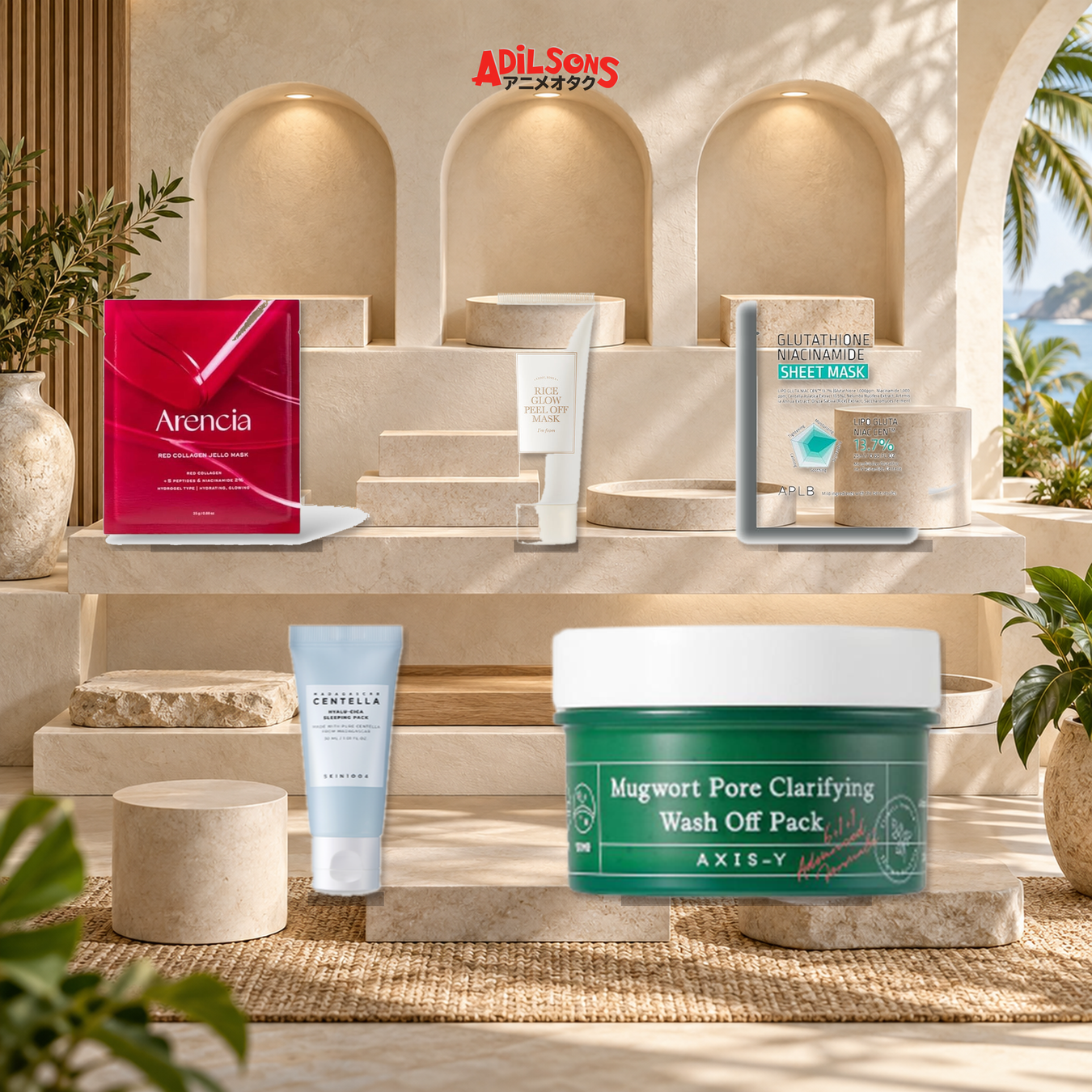 Adilsons Beauty — Face Mask Routine Picks collection display featuring all live product types