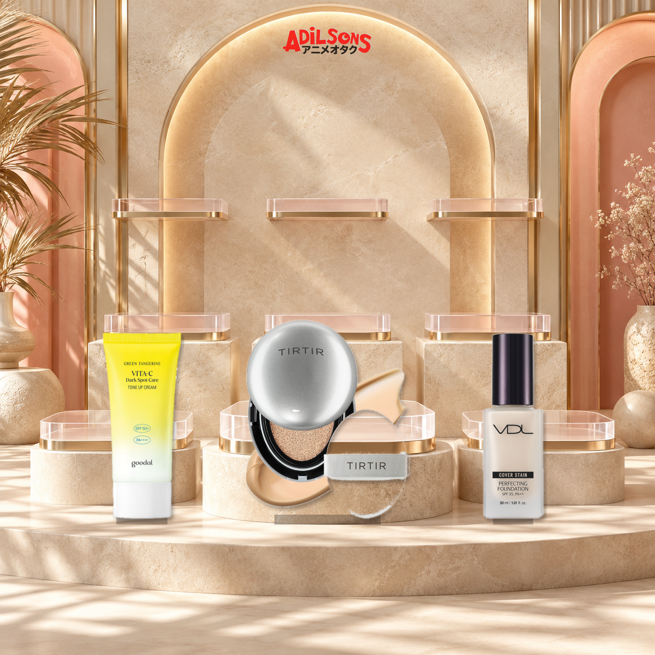 Adilsons Beauty — Foundation & Coverage Routine Picks collection display featuring all live product types