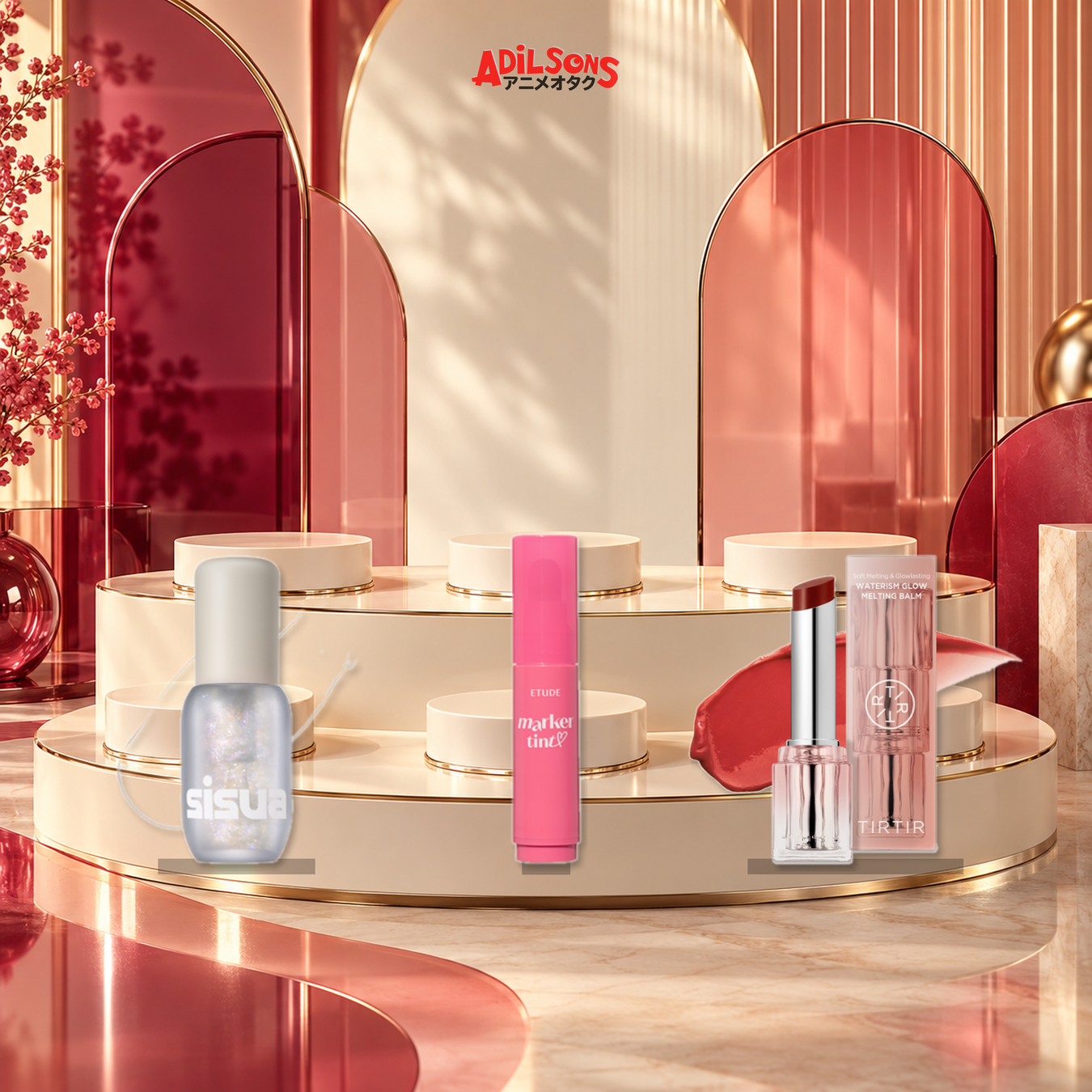 Adilsons Beauty — Lip Colour Routine Picks collection display featuring all live product types