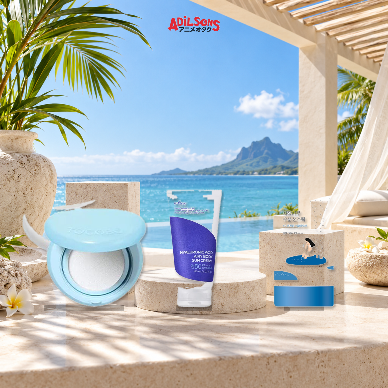 Adilsons Beauty — Sunscreen Routine Picks collection display featuring all live product types