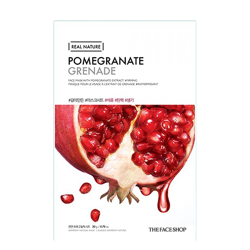 THE FACE SHOP REAL NATURE FACE MASK WITH POMEGRANATE EXTRACT