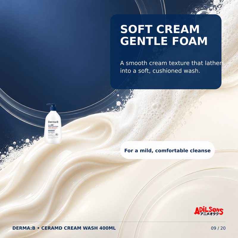 DERMA:B CeraMD Cream Wash 400ml — creative 09