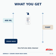 DERMA:B CeraMD Cream Wash 400ml — creative 10