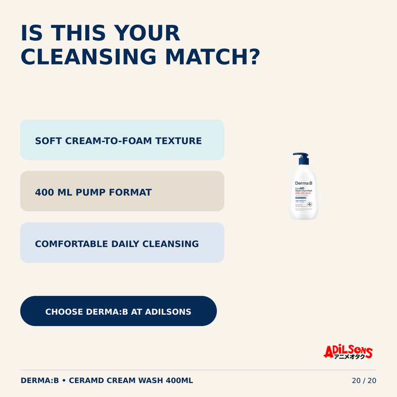 DERMA:B CeraMD Cream Wash 400ml — creative 20