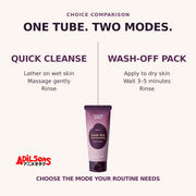 EQQUALBERRY Purple Rice Purifying Pack Cleanser 130g — creative 06