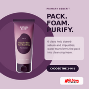 EQQUALBERRY Purple Rice Purifying Pack Cleanser 130g — creative 07