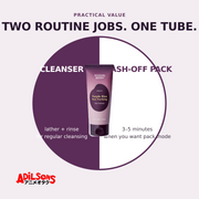 EQQUALBERRY Purple Rice Purifying Pack Cleanser 130g — creative 17