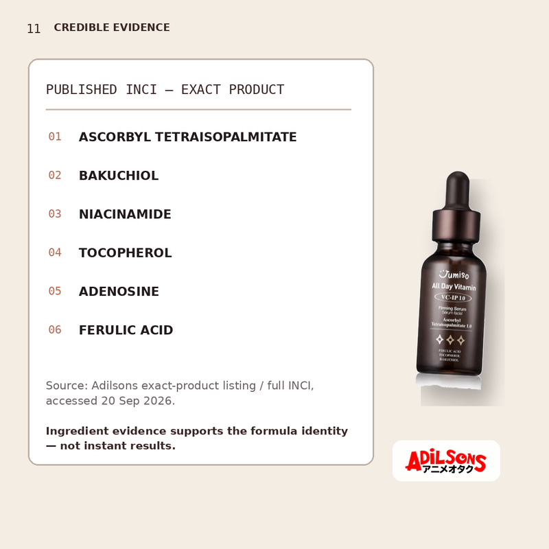 JUMISO All Day Vitamin VC-IP 1.0 Firming Serum 30ml — creative 11