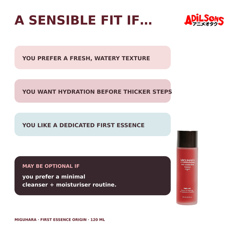 MIGUHARA ANTI WRINKLE FIRST ESSENCE ORIGIN 120ML — creative 08