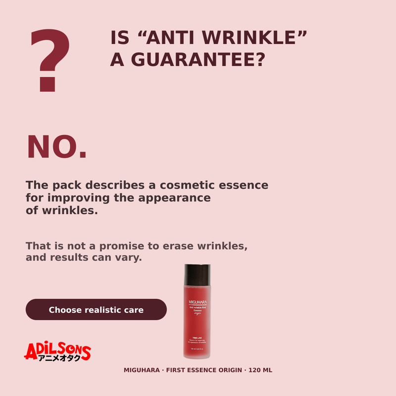 MIGUHARA ANTI WRINKLE FIRST ESSENCE ORIGIN 120ML — creative 12