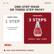 MIGUHARA BIG 3 STEP ANTI-WRINKLE MASK PACK OIRIGIN (1.7ML+2ML+25ML) — creative 06