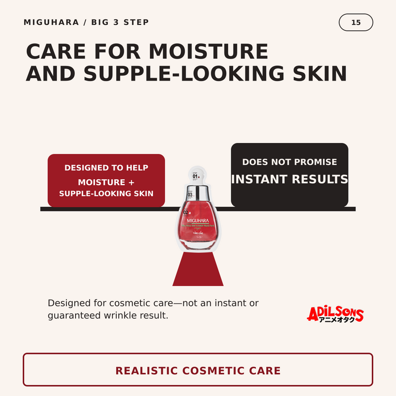 MIGUHARA BIG 3 STEP ANTI-WRINKLE MASK PACK OIRIGIN (1.7ML+2ML+25ML) — creative 15