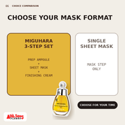 MIGUHARA BIG 3 STEP WHITENING MASK PACK ORIGIN (1.7ML+2ML+25ML) — creative 06
