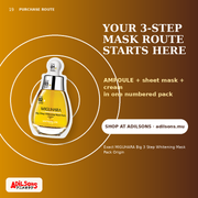 MIGUHARA BIG 3 STEP WHITENING MASK PACK ORIGIN (1.7ML+2ML+25ML) — creative 19
