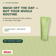 MIGUHARA GREEN TEA CALMING ESSENCE CLEANSING FOAM ORIGIN 120ML — creative 01