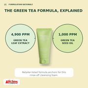 MIGUHARA GREEN TEA CALMING ESSENCE CLEANSING FOAM ORIGIN 120ML — creative 05