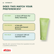 MIGUHARA GREEN TEA CALMING ESSENCE CLEANSING FOAM ORIGIN 120ML — creative 08
