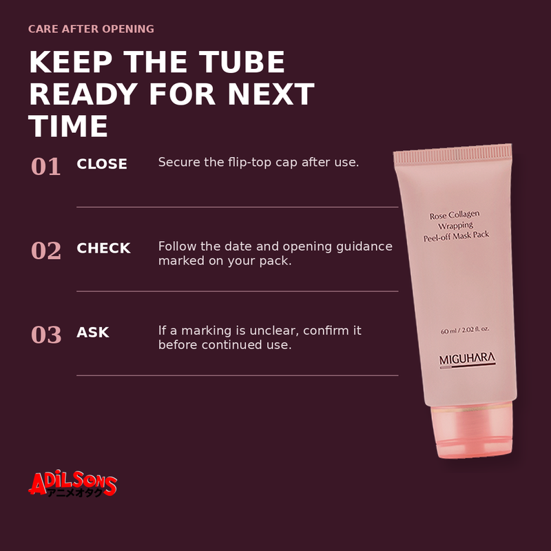 MIGUHARA ROSE COLLAGEN WRAPPING PEEL-OFF MASK PACK 60ML — creative 16