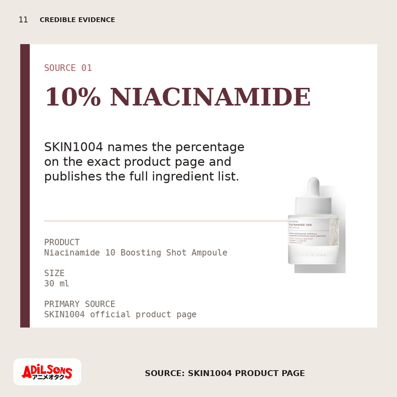 SKIN1004 MADAGASCAR CENTELLA NIACINAMIDE 10 BOOSTING SHOT AMPOULE 30ML — creative 11