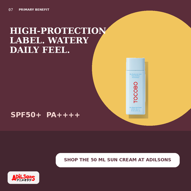 TOCOBO BIO WATERY SUN CREAM SPF50+ PA++++ 50ML — creative 07