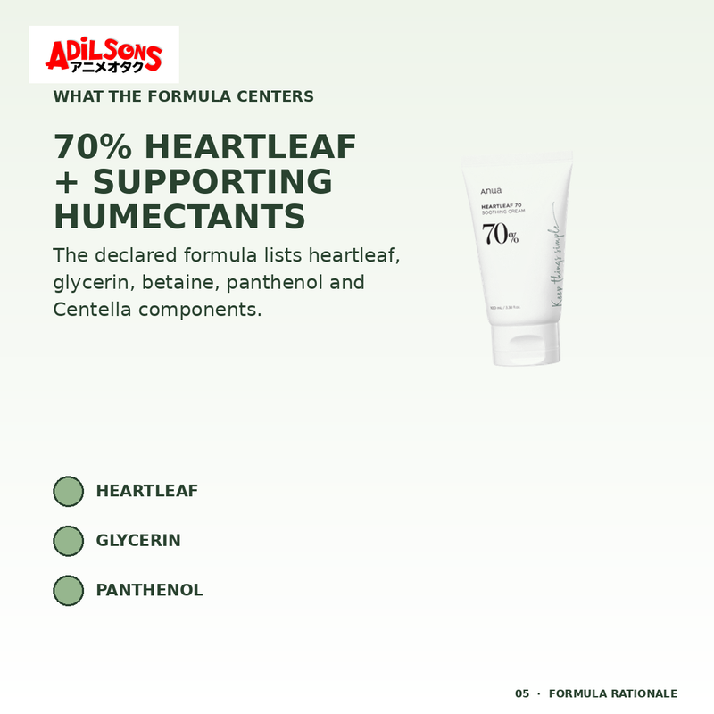 Anua HEARTLEAF 70% SOOTHING CREAM 100ML — creative 05