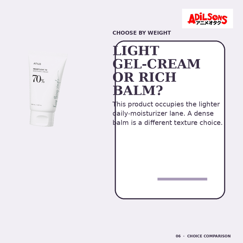 Anua HEARTLEAF 70% SOOTHING CREAM 100ML — creative 06