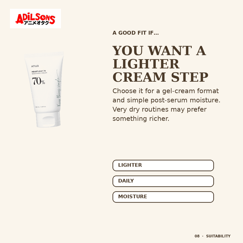 Anua HEARTLEAF 70% SOOTHING CREAM 100ML — creative 08