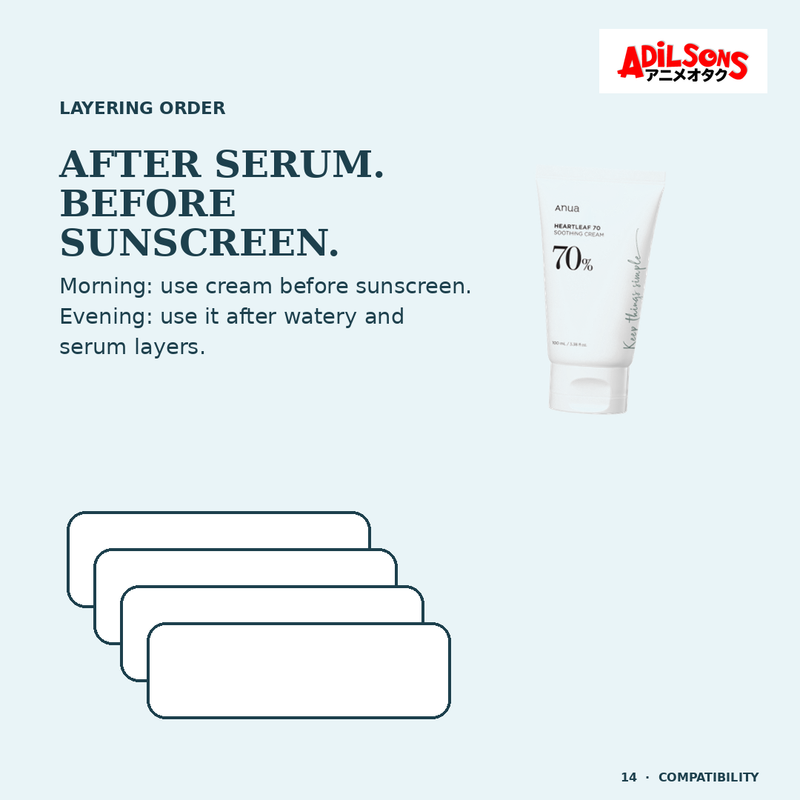 Anua HEARTLEAF 70% SOOTHING CREAM 100ML — creative 14